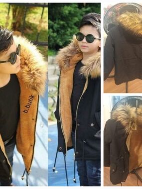 FASHION  BOYS FUR JACKET